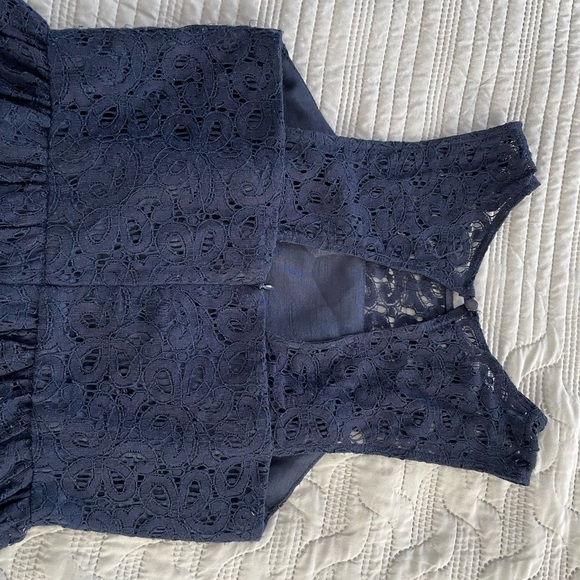The Limited Lace A-Line Navy Dress - NWT - Picture 2 of 6
